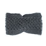 Fashion, accesorii si bijuterii - Femei - Accesorii femei - Caciuli si palarii femei - Bentita de par tricotata, de dama, 100% acril, ButicCochet, one size, Gri - BNT388 - Infinity.ro
