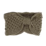 Fashion, accesorii si bijuterii - Femei - Accesorii femei - Caciuli si palarii femei - Bentita de par tricotata, de dama, 100% acril, ButicCochet, one size, Kaki - BNT385 - Infinity.ro
