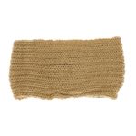 Fashion, accesorii si bijuterii - Femei - Accesorii femei - Caciuli si palarii femei - Bentita de par tricotata, de dama, 100% acril, ButicCochet, one size, model cu floare, Maro - BNT382 - Infinity.ro
