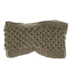 Fashion, accesorii si bijuterii - Femei - Accesorii femei - Caciuli si palarii femei - Bentita de par tricotata, de dama, 100% acril, ButicCochet, one size, Kaki - BNT385 - Infinity.ro