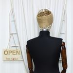Fashion, accesorii si bijuterii - Femei - Accesorii femei - Caciuli si palarii femei - Bentita de par tricotata, de dama, 100% acril, ButicCochet, one size, model cu floare, Maro - BNT382 - Infinity.ro