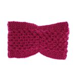 Fashion, accesorii si bijuterii - Femei - Accesorii femei - Caciuli si palarii femei - Bentita de par tricotata, de dama, 100% acril, ButicCochet, one size, Fucsia - BNT390 - Infinity.ro