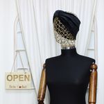 Fashion, accesorii si bijuterii - Femei - Accesorii femei - Caciuli si palarii femei - Bentita de par, de dama, din material sintetic, ButicCochet, one size, Negru - BNT416 - Infinity.ro
