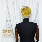 Fashion, accesorii si bijuterii - Femei - Accesorii femei - Caciuli si palarii femei - Bentita de par, de dama, din material sintetic, ButicCochet, one size, Galben - BNT411 - Infinity.ro