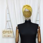 Fashion, accesorii si bijuterii - Femei - Accesorii femei - Caciuli si palarii femei - Bentita de par, de dama, din material sintetic, ButicCochet, one size, Galben - BNT411 - Infinity.ro
