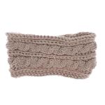 Fashion, accesorii si bijuterii - Femei - Accesorii femei - Caciuli si palarii femei - Bentita de par tricotata, de dama, 100% acril, ButicCochet, cu nod, one size, Bej - BNT406 - Infinity.ro