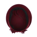 Fashion, accesorii si bijuterii - Femei - Accesorii femei - Caciuli si palarii femei - Toca de dama, din lana, Buticcochet, marime 54-57 cm, ajustabila, Visiniu - PAL1612 - Infinity.ro