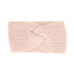 Fashion, accesorii si bijuterii - Femei - Accesorii femei - Caciuli si palarii femei - Bentita de par tricotata, de dama, 100% acril, ButicCochet, one size, model impletit, Roz pal - BNT231 - Infinity.ro
