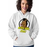 Fashion, accesorii si bijuterii - Femei - Imbracaminte femei - Hanorace femei - Hanorac Femei BoJack Horseman Neigh Way Jose, alb, marime 2XL - Infinity.ro