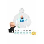 Fashion, accesorii si bijuterii - Femei - Imbracaminte femei - Hanorace femei - Hanorac Femei Boss Baby CEO Leader, alb, marime 2XL - Infinity.ro