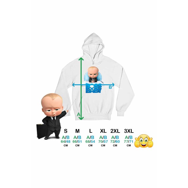 Fashion, accesorii si bijuterii - Femei - Imbracaminte femei - Hanorace femei - Hanorac Femei Boss Baby CEO Leader, alb, marime 2XL - Infinity.ro