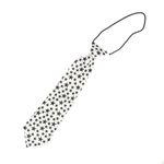 Fashion, accesorii si bijuterii - Copii - Accesorii copii - Alte accesorii copii - Cravata pentru copii, Buticcochet, din material sintetic, 28 cm, Alb cu stelute negre - CRV276 - Infinity.ro