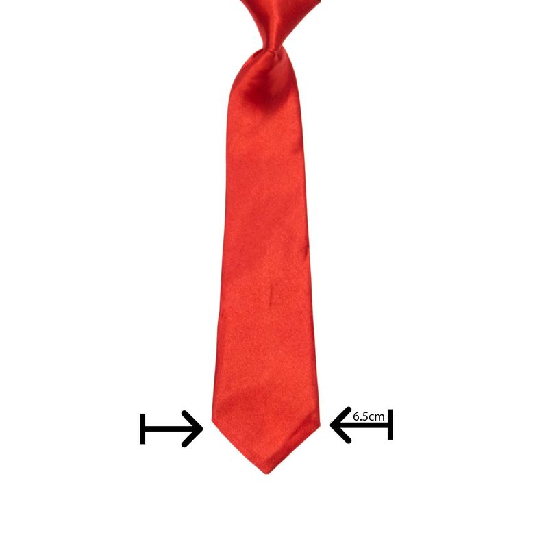 Fashion, accesorii si bijuterii - Copii - Accesorii copii - Alte accesorii copii - Cravata pentru copii, Buticcochet, Rosu din material sintetic, 28 cm - CRV201 - Infinity.ro