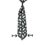Fashion, accesorii si bijuterii - Copii - Accesorii copii - Alte accesorii copii - Cravata pentru copii, Buticcochet, Negru cu mustata alba, din material sintetic, 28 cm - CRV218 - Infinity.ro