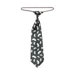 Fashion, accesorii si bijuterii - Copii - Accesorii copii - Alte accesorii copii - Cravata pentru copii, Buticcochet, Negru cu mustata alba, din material sintetic, 28 cm - CRV218 - Infinity.ro