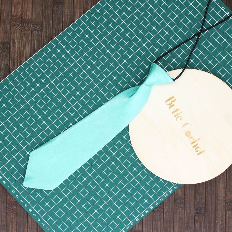Fashion, accesorii si bijuterii - Copii - Accesorii copii - Alte accesorii copii - Cravata pentru copii, Buticcochet, din material sintetic, 28 cm, Verde menta - CRV262 - Infinity.ro