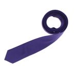 Fashion, accesorii si bijuterii - Barbati - Accesorii barbati - Cravate si papioane barbati - Cravata, Buticcochet, din material sintetic, 145 x 5.5 cm, Mov inchis - CRV272 - Infinity.ro