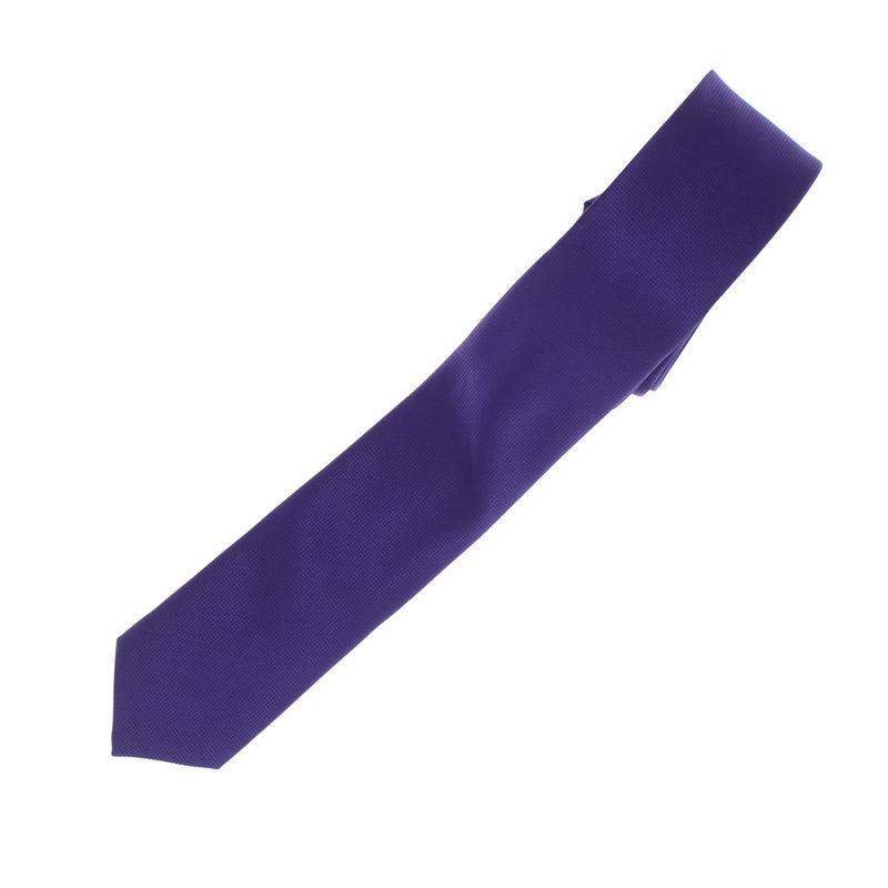 Fashion, accesorii si bijuterii - Barbati - Accesorii barbati - Cravate si papioane barbati - Cravata, Buticcochet, din material sintetic, 145 x 5.5 cm, Mov inchis - CRV272 - Infinity.ro