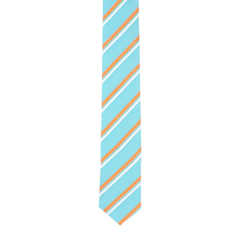 Fashion, accesorii si bijuterii - Barbati - Accesorii barbati - Cravate si papioane barbati - Cravata, Buticcochet, din material sintetic, 145 x 5.5 cm, Turcoaz - CRV307 - Infinity.ro
