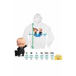 Fashion, accesorii si bijuterii - Femei - Imbracaminte femei - Hanorace femei - Hanorac Femei Boss Baby Tina Team CEO, alb, marime 2XL - Infinity.ro