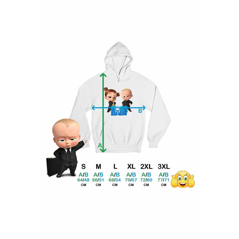 Fashion, accesorii si bijuterii - Femei - Imbracaminte femei - Hanorace femei - Hanorac Femei Boss Baby Tina Team CEO, alb, marime 2XL - Infinity.ro