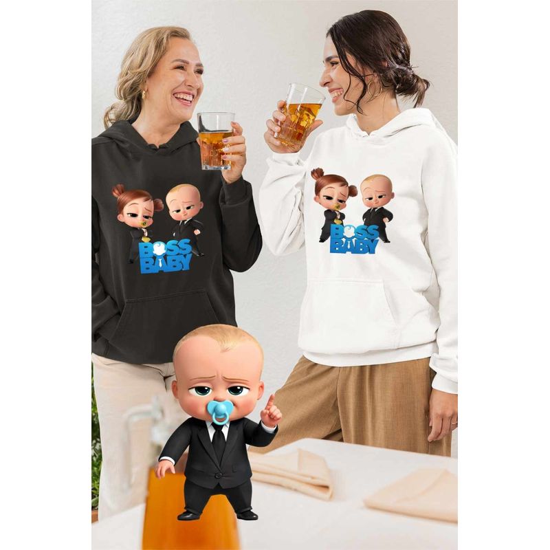 Fashion, accesorii si bijuterii - Femei - Imbracaminte femei - Hanorace femei - Hanorac Femei Boss Baby Tina Team CEO, alb, marime 2XL - Infinity.ro