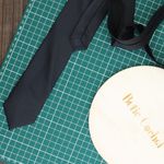Fashion, accesorii si bijuterii - Barbati - Accesorii barbati - Cravate si papioane barbati - Cravata, Buticcochet, din material sintetic, 145 x 5.5 cm, Negru - CRV235 - Infinity.ro
