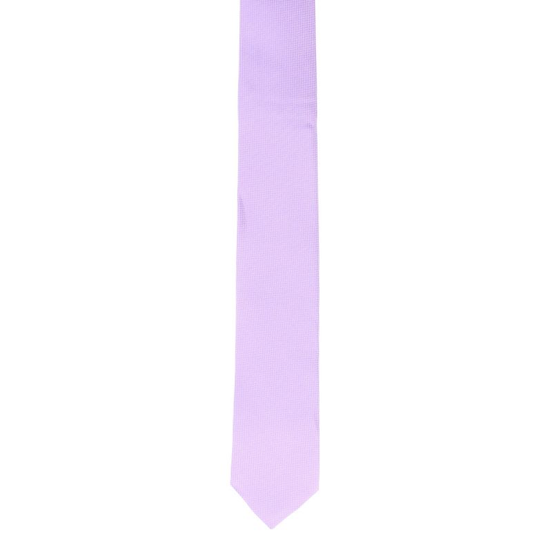 Fashion, accesorii si bijuterii - Barbati - Accesorii barbati - Cravate si papioane barbati - Cravata, Buticcochet, din material sintetic, 145 x 5.5 cm, Mov deschis - CRV237 - Infinity.ro