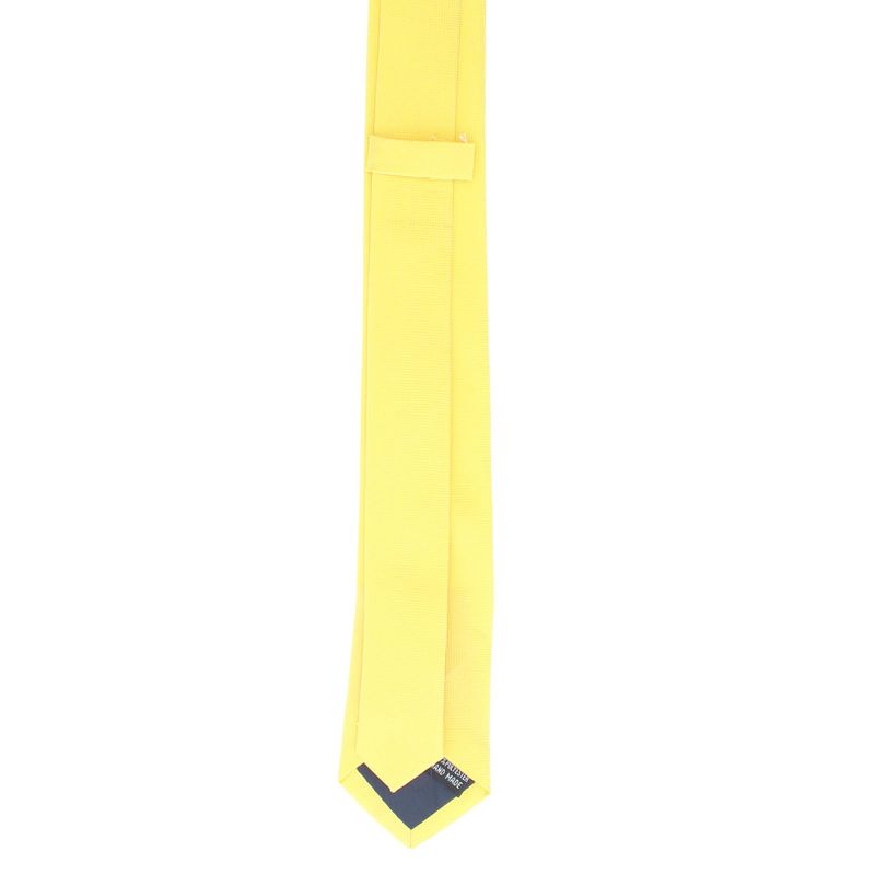 Fashion, accesorii si bijuterii - Barbati - Accesorii barbati - Cravate si papioane barbati - Cravata, Buticcochet, din material sintetic, 145 x 5.5 cm, Galben - CRV238 - Infinity.ro