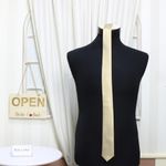 Fashion, accesorii si bijuterii - Barbati - Accesorii barbati - Cravate si papioane barbati - Cravata, Buticcochet, din material sintetic, 145 x 5.5 cm, Bej - CRV246 - Infinity.ro