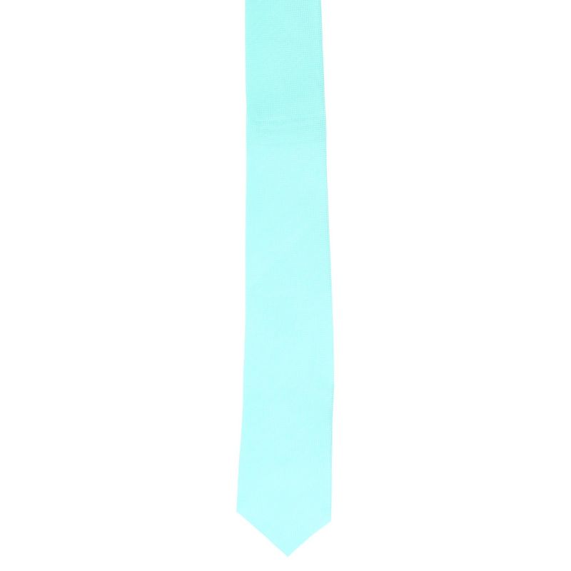 Fashion, accesorii si bijuterii - Barbati - Accesorii barbati - Cravate si papioane barbati - Cravata, Buticcochet, din material sintetic, 145 x 5.5 cm, Verde menta - CRV241 - Infinity.ro