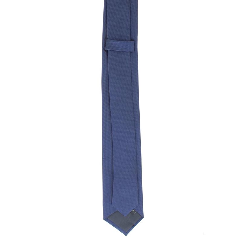 Fashion, accesorii si bijuterii - Barbati - Accesorii barbati - Cravate si papioane barbati - Cravata, Buticcochet, din material sintetic, 145 x 5.5 cm, Bleumarin - CRV247 - Infinity.ro