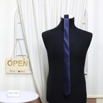 Fashion, accesorii si bijuterii - Barbati - Accesorii barbati - Cravate si papioane barbati - Cravata, Buticcochet, din material sintetic, 145 x 5.5 cm, Bleumarin - CRV247 - Infinity.ro