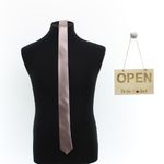 Fashion, accesorii si bijuterii - Barbati - Accesorii barbati - Cravate si papioane barbati - Cravata, Buticcochet, din material sintetic, 145 x 5.5 cm, Bej - CRV269 - Infinity.ro