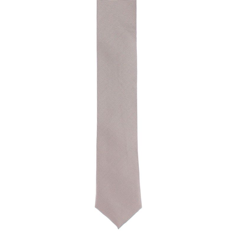 Fashion, accesorii si bijuterii - Barbati - Accesorii barbati - Cravate si papioane barbati - Cravata, Buticcochet, din material sintetic, 145 x 5.5 cm, Bej - CRV269 - Infinity.ro