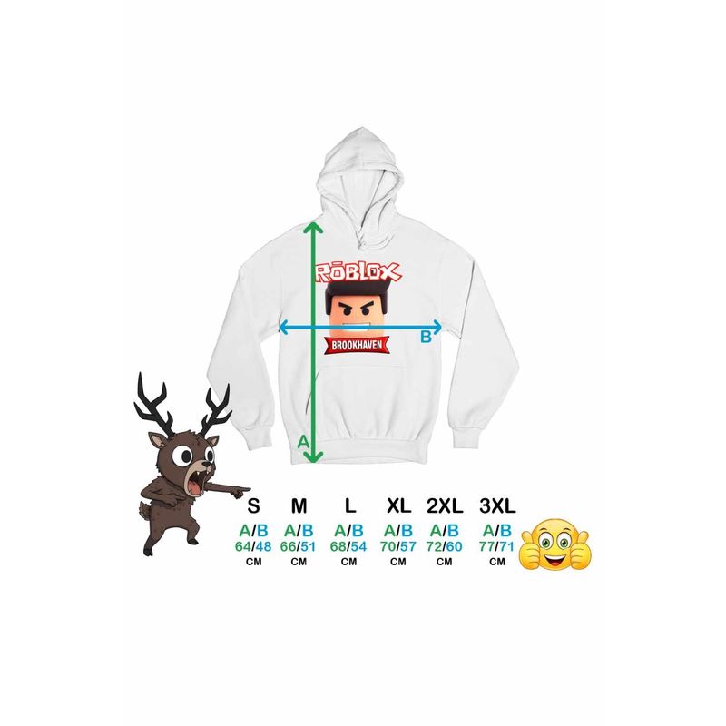 Fashion, accesorii si bijuterii - Femei - Imbracaminte femei - Hanorace femei - Hanorac Femei Brookhaven Roblox Epic Game, alb, marime 2XL - Infinity.ro