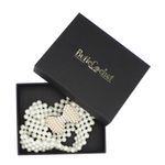Fashion, accesorii si bijuterii - Femei - Accesorii femei - Curele femei - Curea elastica, Buticcochet, perle din plastic, 70 x 3 cm, Fundita cu perle si strasuri, Auriu - CRDD267 - Infinity.ro
