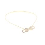 Fashion, accesorii si bijuterii - Femei - Accesorii femei - Curele femei - Curea dama, Buticcochet, din material metalic elastic, 70 x 1 cm, Auriu - CRDD261 - Infinity.ro