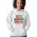 Fashion, accesorii si bijuterii - Femei - Imbracaminte femei - Hanorace femei - Hanorac Femei BTS Arirang Kpop, alb, marime 2XL - Infinity.ro