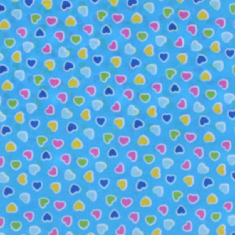 Fashion, accesorii si bijuterii - Copii - Accesorii copii - Esarfe si fulare copii - Set 6 bandane pentru copii, ButicCochet,  50x50 cm, din bumbac, model cu inimioare, Multicolor - SETB203 - Infinity.ro