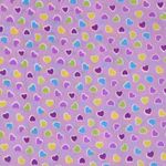 Fashion, accesorii si bijuterii - Copii - Accesorii copii - Esarfe si fulare copii - Set 6 bandane pentru copii, ButicCochet,  50x50 cm, din bumbac, model cu inimioare, Multicolor - SETB203 - Infinity.ro