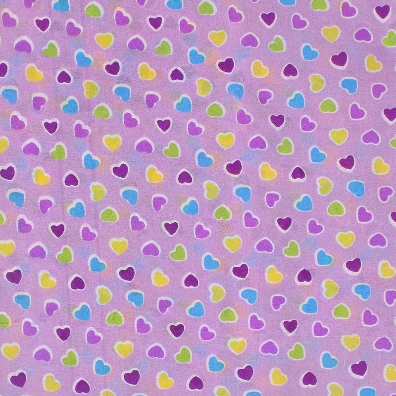 Fashion, accesorii si bijuterii - Copii - Accesorii copii - Esarfe si fulare copii - Set 6 bandane pentru copii, ButicCochet,  50x50 cm, din bumbac, model cu inimioare, Multicolor - SETB203 - Infinity.ro