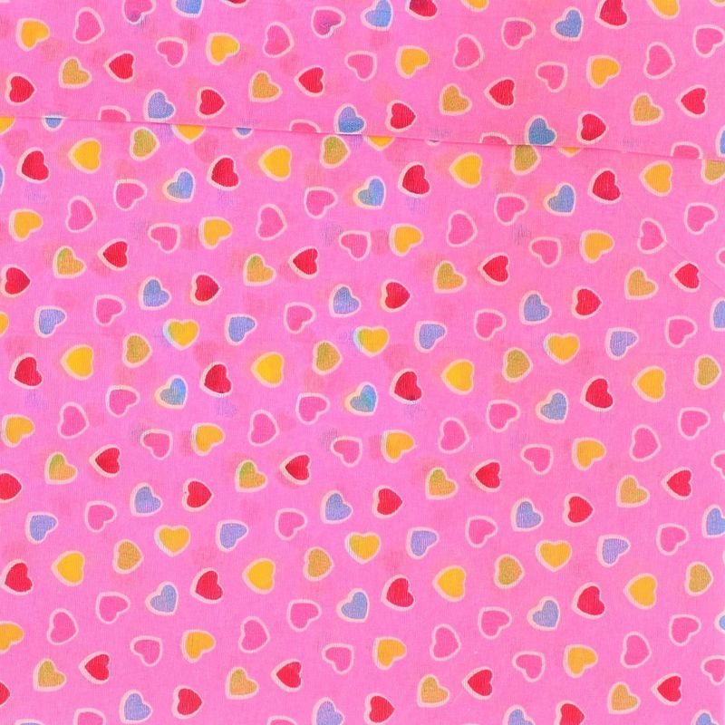 Fashion, accesorii si bijuterii - Copii - Accesorii copii - Esarfe si fulare copii - Set 6 bandane pentru copii, ButicCochet,  50x50 cm, din bumbac, model cu inimioare, Multicolor - SETB203 - Infinity.ro