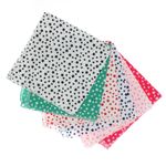 Fashion, accesorii si bijuterii - Copii - Accesorii copii - Esarfe si fulare copii - Set 6 bandane pentru copii, ButicCochet,  50x50 cm, din bumbac, model cu stelute, Multicolor - SETB201 - Infinity.ro