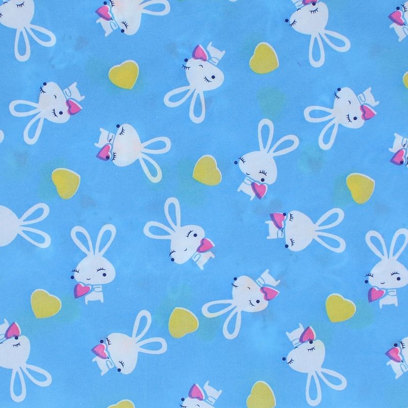 Fashion, accesorii si bijuterii - Copii - Accesorii copii - Esarfe si fulare copii - Set 6 bandane pentru copii, ButicCochet,  50x50 cm, din bumbac, model cu iepurasi, Multicolor - SETB204 - Infinity.ro
