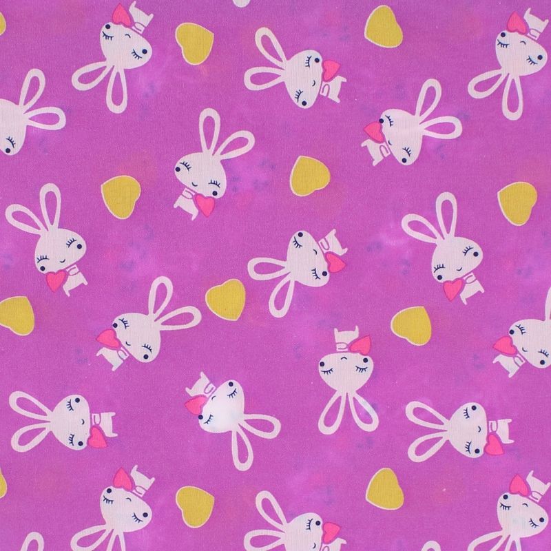 Fashion, accesorii si bijuterii - Copii - Accesorii copii - Esarfe si fulare copii - Set 6 bandane pentru copii, ButicCochet,  50x50 cm, din bumbac, model cu iepurasi, Multicolor - SETB204 - Infinity.ro
