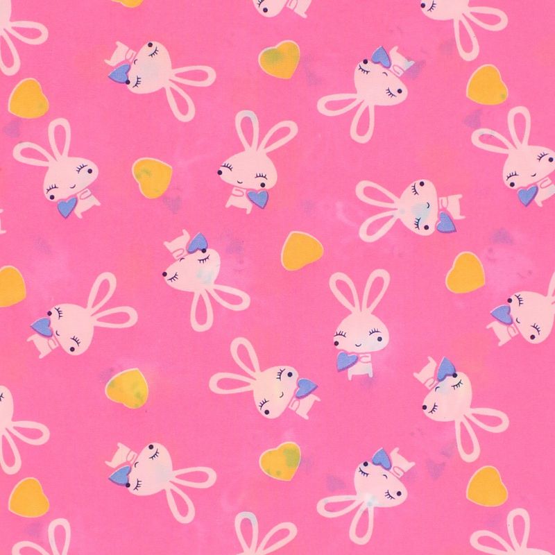 Fashion, accesorii si bijuterii - Copii - Accesorii copii - Esarfe si fulare copii - Set 6 bandane pentru copii, ButicCochet,  50x50 cm, din bumbac, model cu iepurasi, Multicolor - SETB204 - Infinity.ro