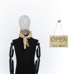 Fashion, accesorii si bijuterii - Copii - Accesorii copii - Esarfe si fulare copii - Set 6 bandane pentru copii, ButicCochet,  50x50 cm, din bumbac, model cu fundite, Multicolor - SETB202 - Infinity.ro