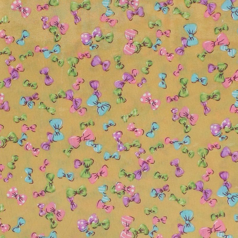 Fashion, accesorii si bijuterii - Copii - Accesorii copii - Esarfe si fulare copii - Set 6 bandane pentru copii, ButicCochet,  50x50 cm, din bumbac, model cu fundite, Multicolor - SETB202 - Infinity.ro