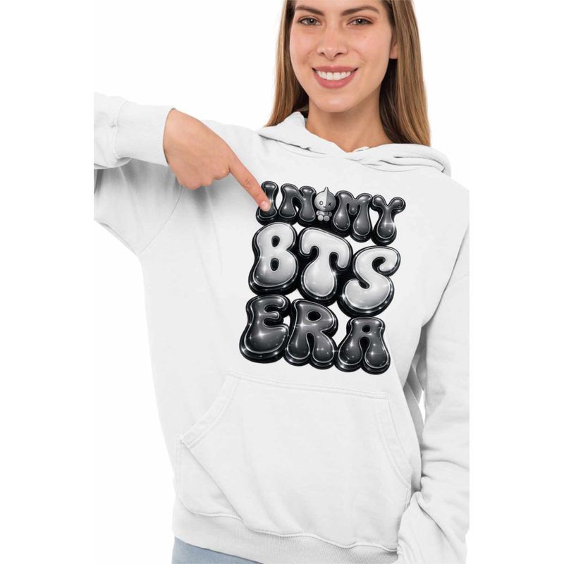 Fashion, accesorii si bijuterii - Femei - Imbracaminte femei - Hanorace femei - Hanorac Femei BTS Kpop Era, alb, marime 2XL - Infinity.ro